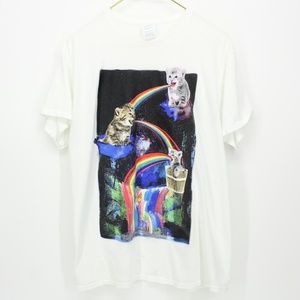 Shirts - Cats Vomit Rainbows Weird Shirt Shirts - Cats Vomit Rainbows Weird Shirt